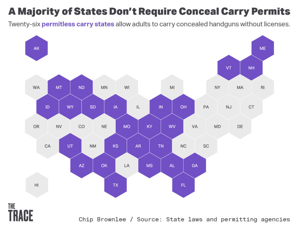 A Majority of U.S. States Now Have Permitless Carry